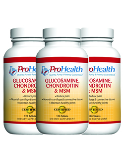 Glucosamine Chondro�tine & MSM, 120 tabletten (3 Pack - � 18,50 p.st.)
